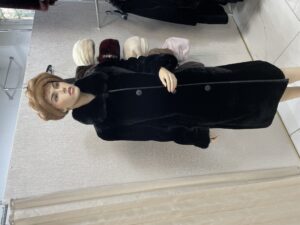 Мутон пальто с воротником Аделина