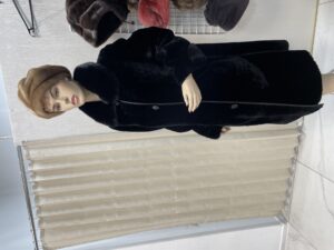 Мутон пальто с воротником Аделина