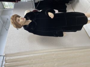 Мутон пальто с капюшоном Агнесса