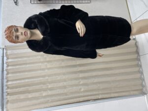 Мутон пальто с капюшоном Агата