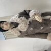 Жакет женский из мехового велюра тиградо